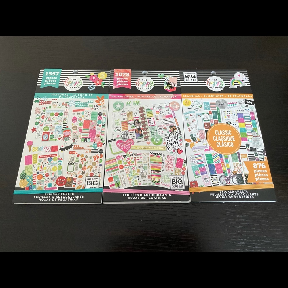 The happy planner sticker books